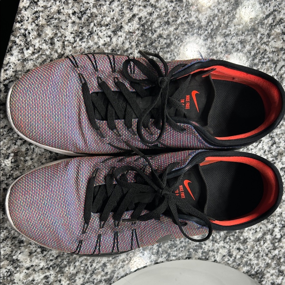 Nike Black and Red Athletic Shoes